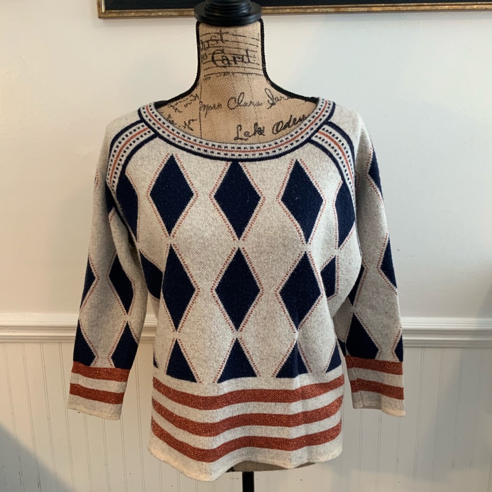 Young Threads NYC Wool And Metallic Sweater - Picture 2 of 8